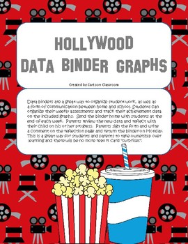 Preview of Hollywood Movie Themed Data Binder