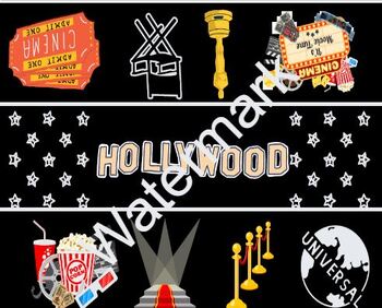 Preview of Hollywood Rectangle Bulletin Border