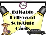 Hollywood Schedule Cards {Editable}