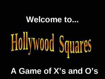 Preview of Hollywood Squares ppt