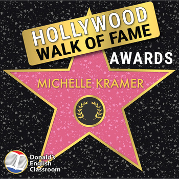 Preview of Hollywood Star End of the Year Award ESL ELL Newcomer