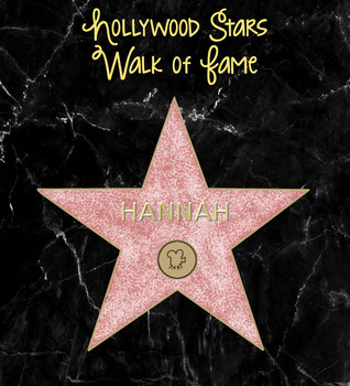 Preview of Hollywood Stars (Editable)