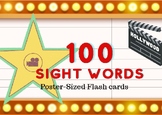 Hollywood Theme: 100 Sight Words-Posters/ Flashcards