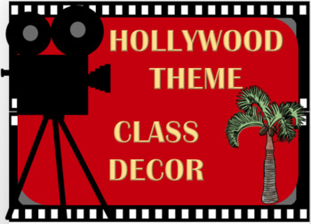 Preview of Hollywood Theme Classroom Bundle