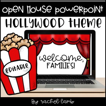 Preview of Hollywood Theme Parent Night Open House PowerPoint
