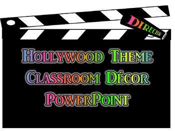 Preview of Hollywood Theme PowerPoint (Neon)