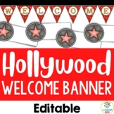 Hollywood & Movie Welcome Banner Bulletin Board, Door Disp