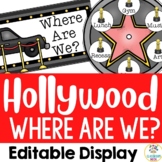 Hollywood & Movie Theme:   "Where Are We?" Editable Door Sign