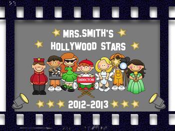 Preview of Hollywood Themed {OPEN HOUSE} PowerPoint