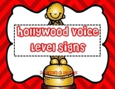 Hollywood Themed Voice Level Posters