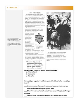 Preview of Holocaust Activities Across Literature