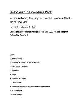 Preview of Holocaust Complete Works(Books Not Included)