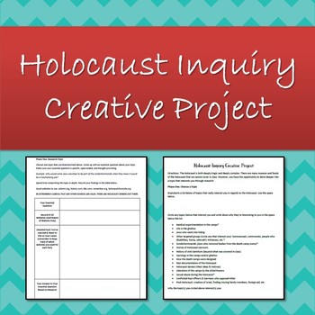Preview of Holocaust Inquiry Creative Project using Canva!