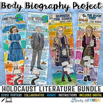 Holocaust Literature, Body Biography Project Bundle by Danielle Knight