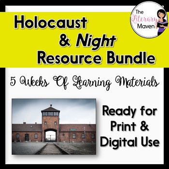 Preview of Holocaust & Night by Elie Wiesel Bundle of Resources