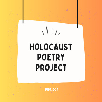 Preview of Holocaust Poetry Project Based Learning