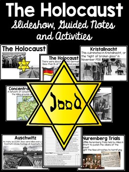 Preview of World War II Holocaust Slideshow with Activities