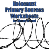 Holocaust Primary Sources Worksheets