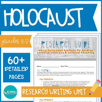 Preview of Holocaust Research Unit: Literature & Writing - Not Editable