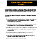 Holocaust Resistance Project and Biography Activity