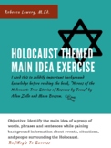 Holocaust Themed Main Idea Exercise