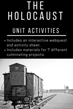 Preview of Remembering the Holocaust Activities Bundle: Webquest and Culminating Projects