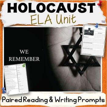 Preview of Holocaust Unit - Paired Reading for Night, Prisoner B-3087, Diary of Anne Frank