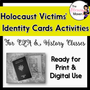 Preview of Holocaust Victims' Identity Cards Activities for ELA, History - Print & Digital