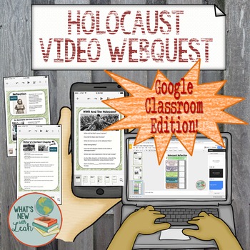 Preview of Holocaust Video Webquest for Google and One Drive Distance Learning