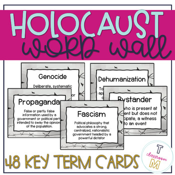 Preview of Holocaust Vocabulary Word Wall