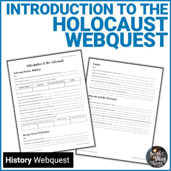 Preview of Holocaust Webquest | Introduction to the Holocaust | Shoah | WWII