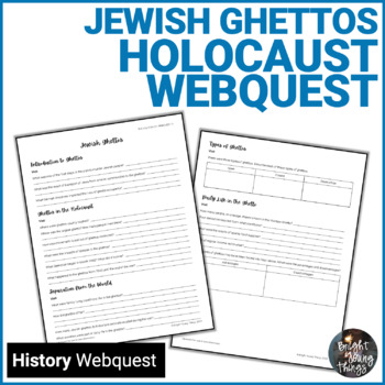 Preview of Holocaust Webquest | Jewish Ghettos in WWII