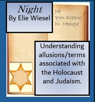 Preview of Holocaust and Jewish Allusions in the novel Night - research/gallery walk