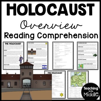 Preview of Holocaust Overview Reading Comprehension Worksheet World War II WWII