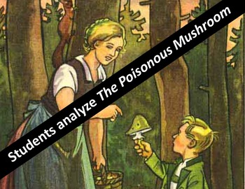 Preview of Holocaust propaganda:  Nazi Children's book activity on the Poisonous Mushroom