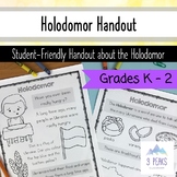 Holodomor Handout Worksheet Colouring Page - Grades K-2 - 