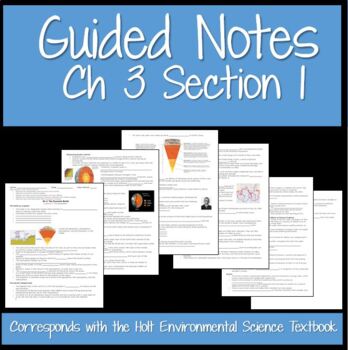 Preview of Holt Env Sci Ch 3 Section 1 Guided Notes