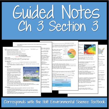 Preview of Holt Env Sci Ch 3 Section 3 Guided Notes