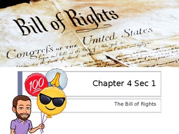 Preview of Holt McDougal Civics Chapter 4 Sec 1 The Bill of Rights
