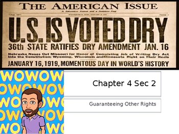 Preview of Holt McDougal Civics Chapter 4 Sec 2 Guaranteeing Other Rights