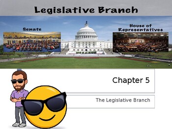 Preview of Holt McDougal Civics Chapter 5 Summary Legislative Branch (3 Branches of Govt)