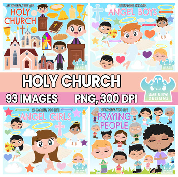 Preview of Holy Church Clipart Bundle 1 (Lime and Kiwi Designs)