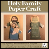 Holy Family Paper Craft Christmas St. Joseph Feast Day