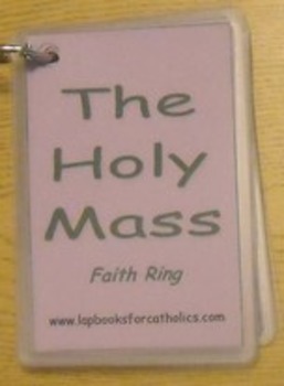 Preview of Holy Mass Faith Ring Flashcard