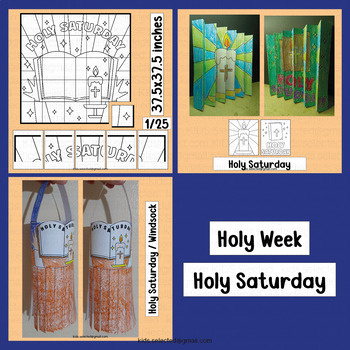 Holy Saturday Craft Coloring Activities Agamograph Poster Catholic Week ...