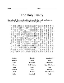 Activitys For Kids God Trinity / 