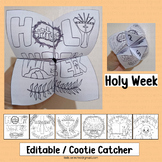 Holy Week Activities Cootie Catcher Craft Easter Timeline 