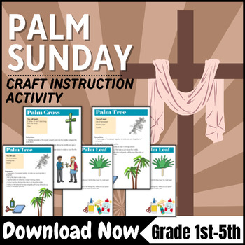 Preview of Holy Week Activities - Palm Sunday - Palm Sunday Craft Instructions Activity