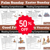 Holy Week Bundle: 32 Reading Comprehension | Easter, Good 