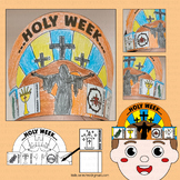 Holy Week Craft Hat Activities Easter Timeline Crown Writi